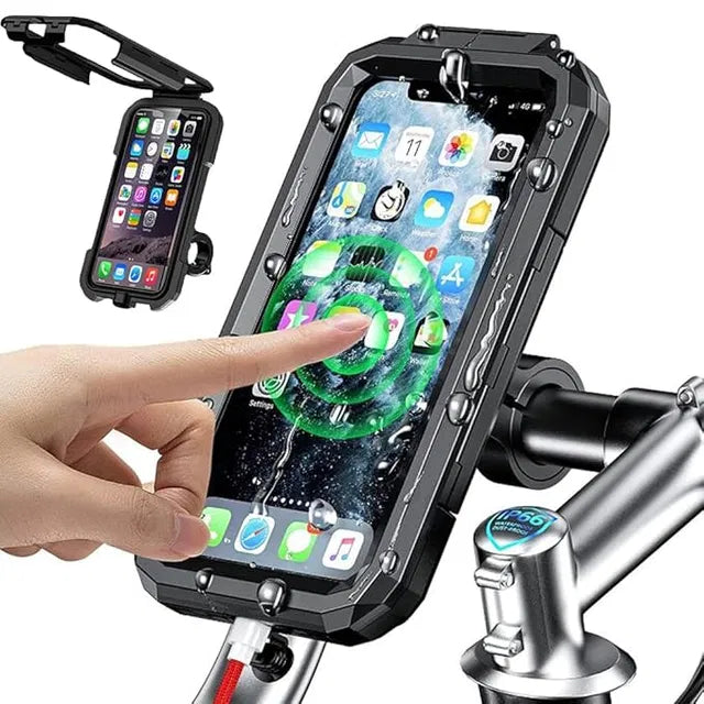 Waterproof Wall Mount Mobile Phone Holder – Touch Screen Bathroom & Kitchen Phone Case for 4–7 Inch Smartphones